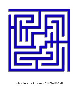 Complex maze. Abstract design.  Vector image.
