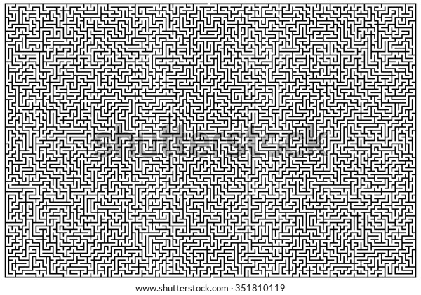 Complex Maze Puzzle Game Leisure Time Stock Vector (Royalty Free ...
