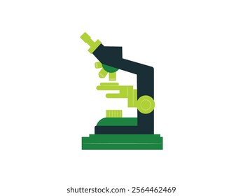 Complex Microscope Medical Science Equipment Vector Illustration. Complex Microscope Vector Illustration for Medical and Science Equipment, Laboratory Microscope Graphics, Scientific Microscope Art