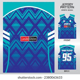 complex mint green wavy pattern design, illustration, textile background for sports t-shirt, football jersey shirt mockup for football club. consistent front view