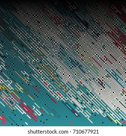 Complex pixel pattern reminiscent of a maze. Abstract geometric background