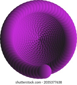 Complex Spiral With Neat Fades purple 
