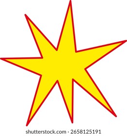 Komplexes Stern Gold und rote Farbe Symbol 