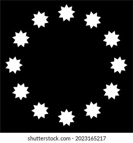 
Complex Star Motifs Pattern Circle-shaped. Decoration for Interior, Exterior, Carpet, Textile, Garment, Cloth, Silk, Tile, Plastic, Paper, Wrapping, Wallpaper, Pillow, Sofa, Background, Ect. 