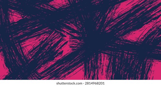 Complex vector graphic with layered crosshatching paint strokes provides grungy dark aesthetic ideal for heavy metal album covers gritty street art apparel designs textured digital overlays unique artistic backdrops visual impact creative expression distorted pattern works.