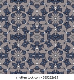 A complex vector seamless floral pattern. To decorate paper, fabric and wallpaper.