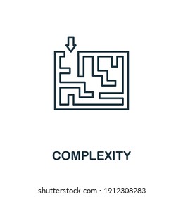 Complexity icon. Simple element from business intelligence collection. Creative Complexity icon for web design, templates, infographics and more