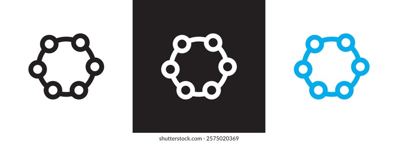 Complexity icon. Complexity icon for templates. isolated on white and black background. vector illustration. EPS 10