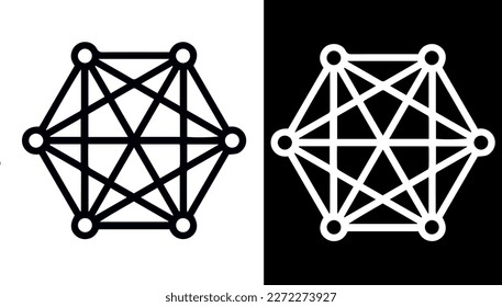 Complexity Icon vector design black and white - Shutterstock ID 2272273927