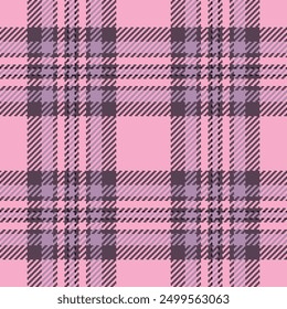 Complexity textile pattern vector, room texture tartan fabric. Old check seamless background plaid in pastel and pink colors palette.