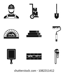 Complexity work icons set. Simple set of 9 complexity work vector icons for web isolated on white background