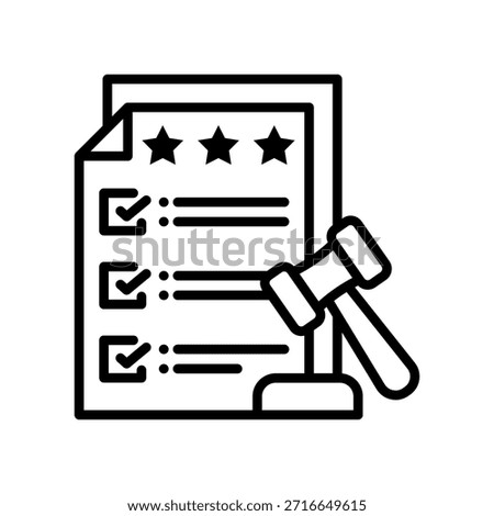 Compliance Adherence Icon Line Vector Illustration