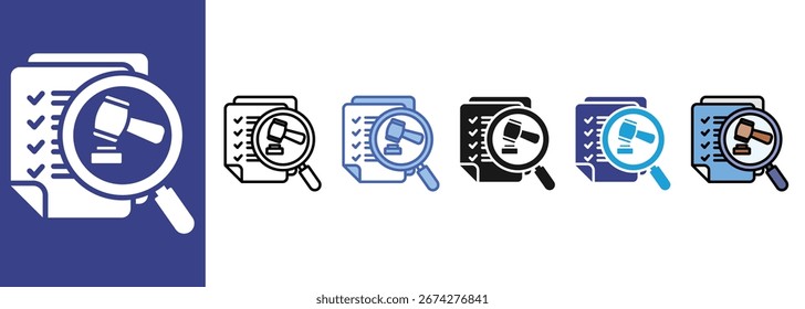 El icono de auditoría de conformidad establece el estilo múltiple de colección
