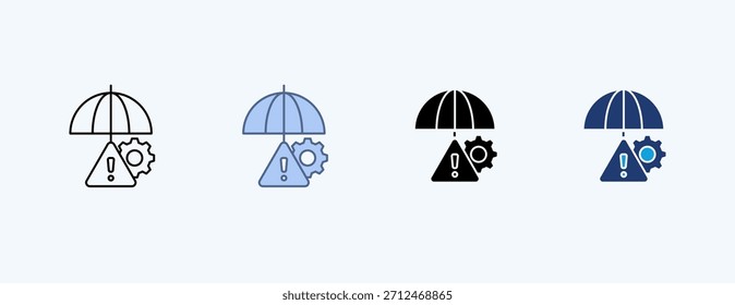 Vetor de Ilustração de Ícone Múltiplo de Auditoria de Conformidade