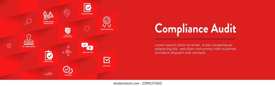 Compliance Audit Web Header Banner w Approved icons