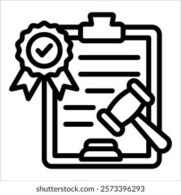 Compliance Check Icon Element For Design