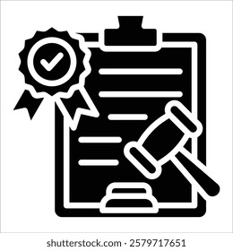 Compliance Check Icon Element For Design