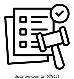 Compliance Checklist Icon Element For Design