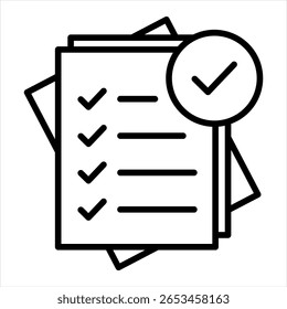 Ilustración vectorial de iconos de esquema de datos de conformidad