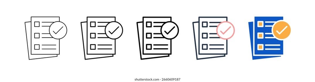 Compliance different style icons set vector illustration.
