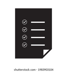 Icono de documento de cumplimiento en estilo plano. Ilustración vectorial de proceso aprobada sobre fondo blanco. Concepto de negocio de marca de verificación.