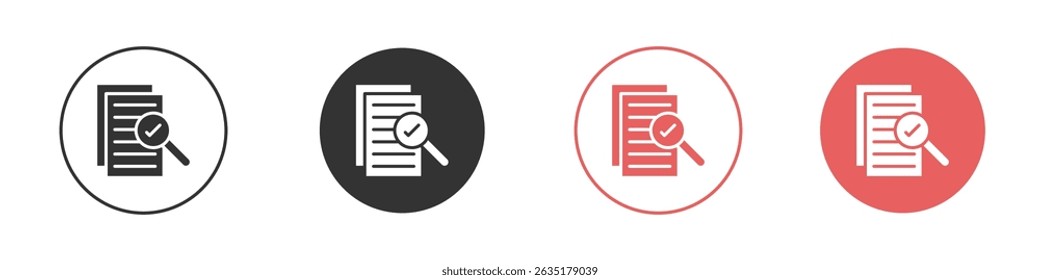 Compliance document icon vector design template simple and clean style