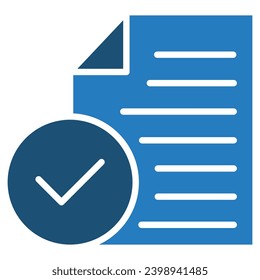 Ilustración vectorial de línea de icono de documentación de cumplimiento