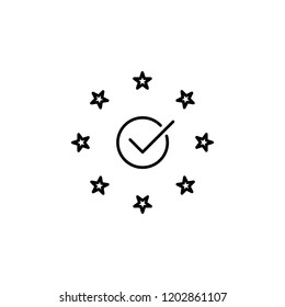 Compliance, eu icon. Element of general data project icon for mobile concept and web apps. Thin line Compliance, eu icon can be used for web and mobile