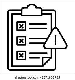 Compliance Failure Icon Element For Design