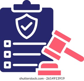 Compliance Icon Fill Vector Illustration