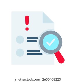 Compliance Icon Flat Vector Illustration