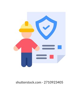 Icono de conformidad Ilustración vectorial plana