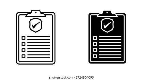 Diseño gráfico de íconos de conformidad. Ilustraciones de icono de Vector
