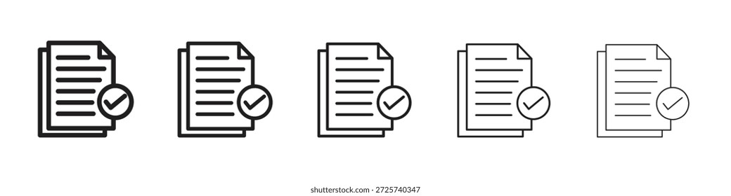 Icono de conformidad para Diseños gráficos. Diseño de Vector de iconos
