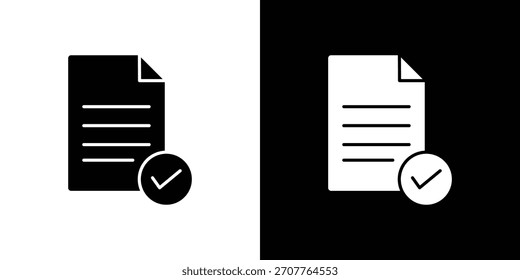 Compliance icon line art editable stroke and solid collection for app design