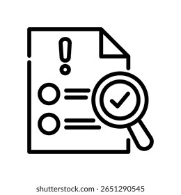 Compliance Icon Line Vector Illustration