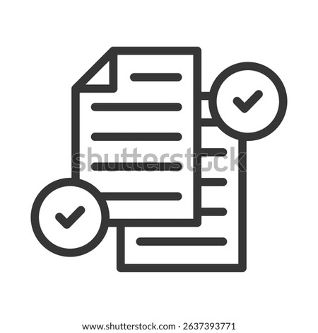 Compliance Icon Lineal Style Vector Illustration