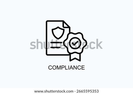 Compliance Icon Or Logo Isolated Vector Illustration