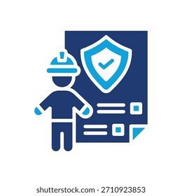 Icono de conformidad Ilustración vectorial mixta