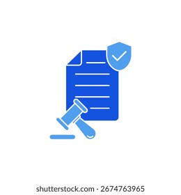compliance icon outline editable stroke line drawing eps