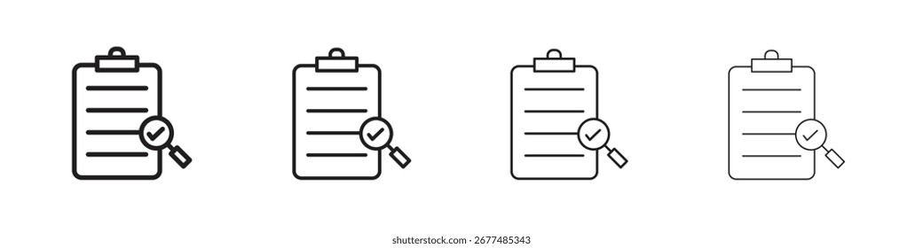 ícone Conformidade outline vetor pack. Melhor para web, celular, interface do usuário