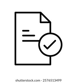 Compliance icon Outline vector for web ui