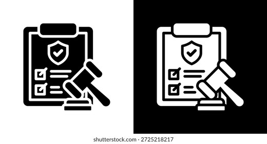 Conjunto de iconos de conformidad. Diseño De Línea Limpia Con Versiones Claras Y Oscuras Para Un Uso Versátil