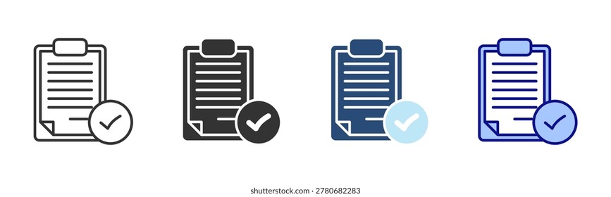 Compliance Icon Set. Designed In Multi Style