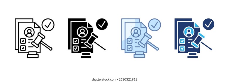 Compliance Icon Set Multiple Style Collection