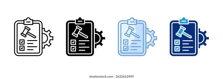 Compliance Icon Set Multiple Style Collection