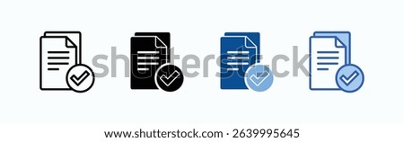 Compliance icon sheet multiple style collection isolated vector