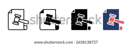 Compliance icon sheet multiple style collection