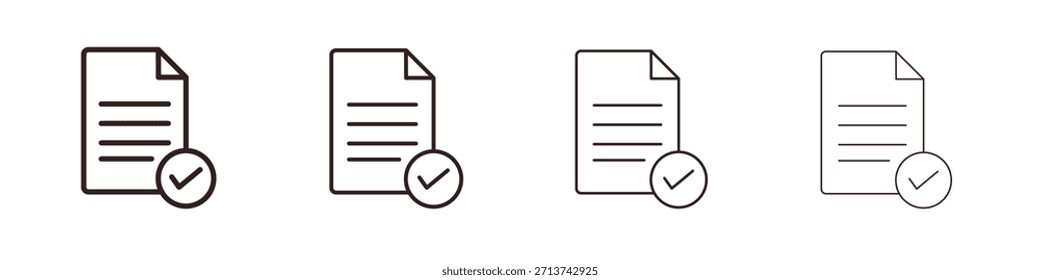 Icono de conformidad. Vector de pictogramas aislados.