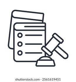 compliance icon. vector.Editable stroke.linear style sign for use web design,logo.Symbol illustration.